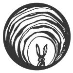 cartoon graphic of a grabbit hole